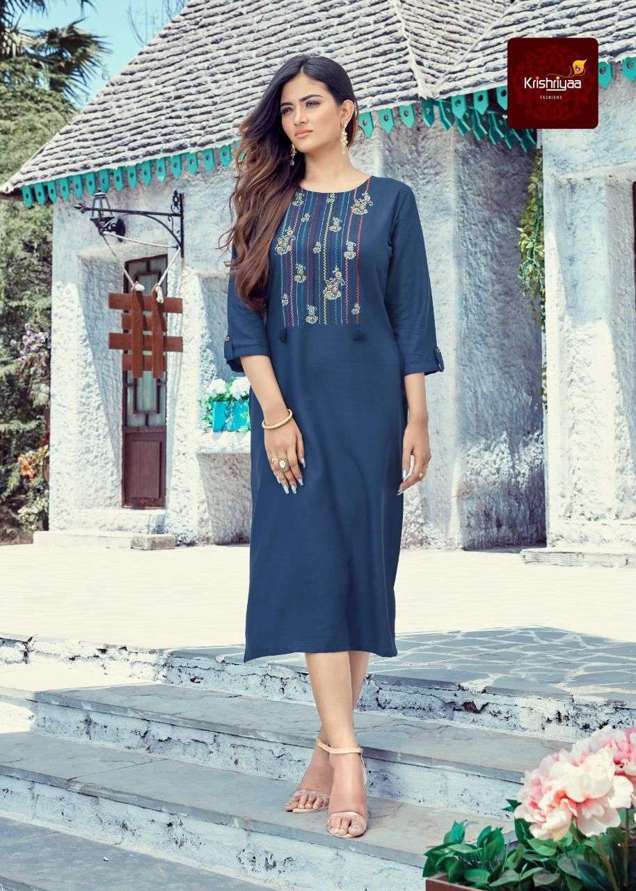 krishriyaa fashion blush festive designer kurti catalogue wholesale price surat