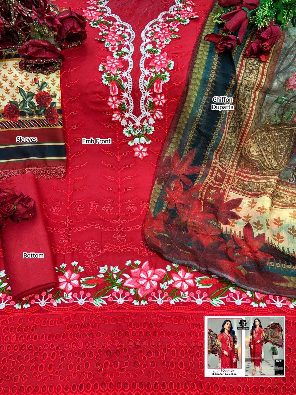 tawakkal fab noor chikankari collection fancy designer suits catalogue collection 2021