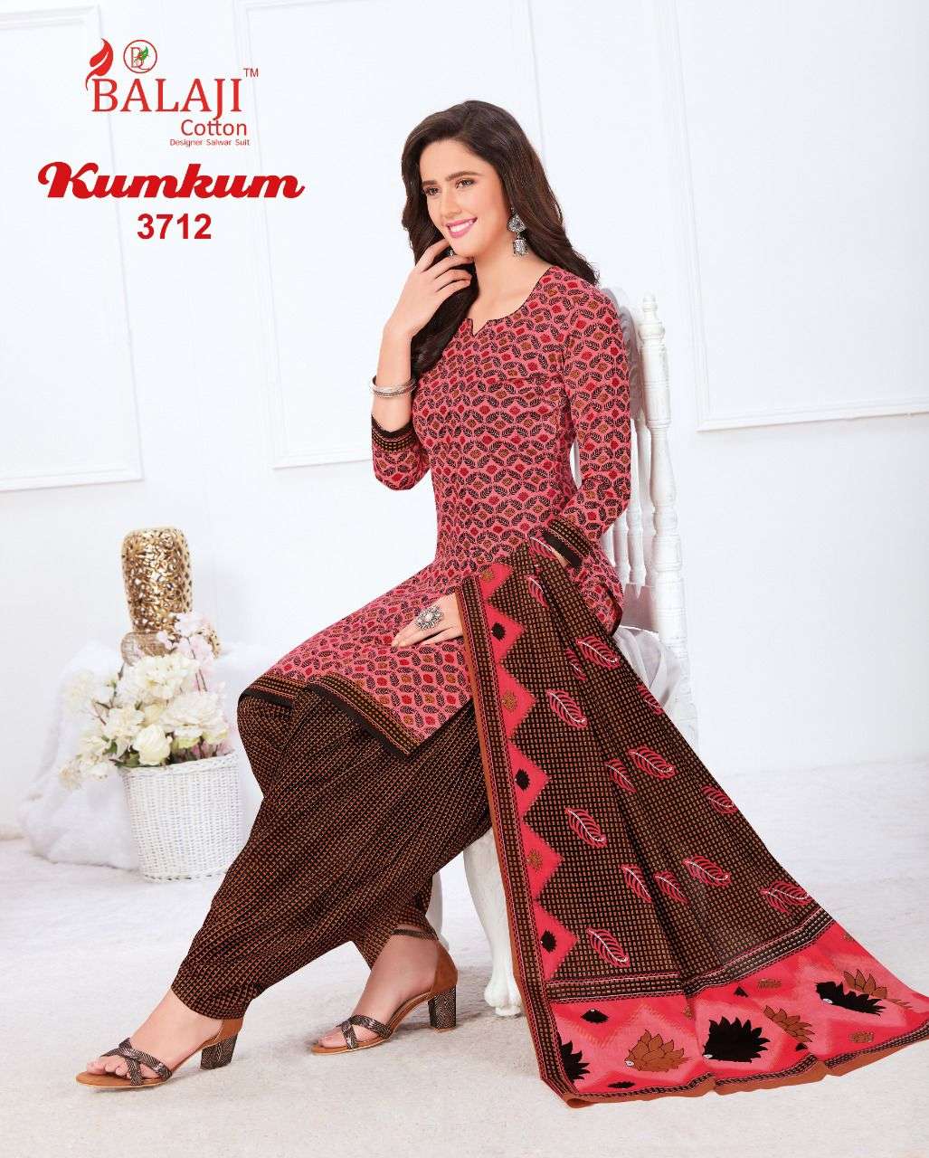 balaji cotton kumkum vol 26 fancy salwar kameez catalogue wholesale price surat