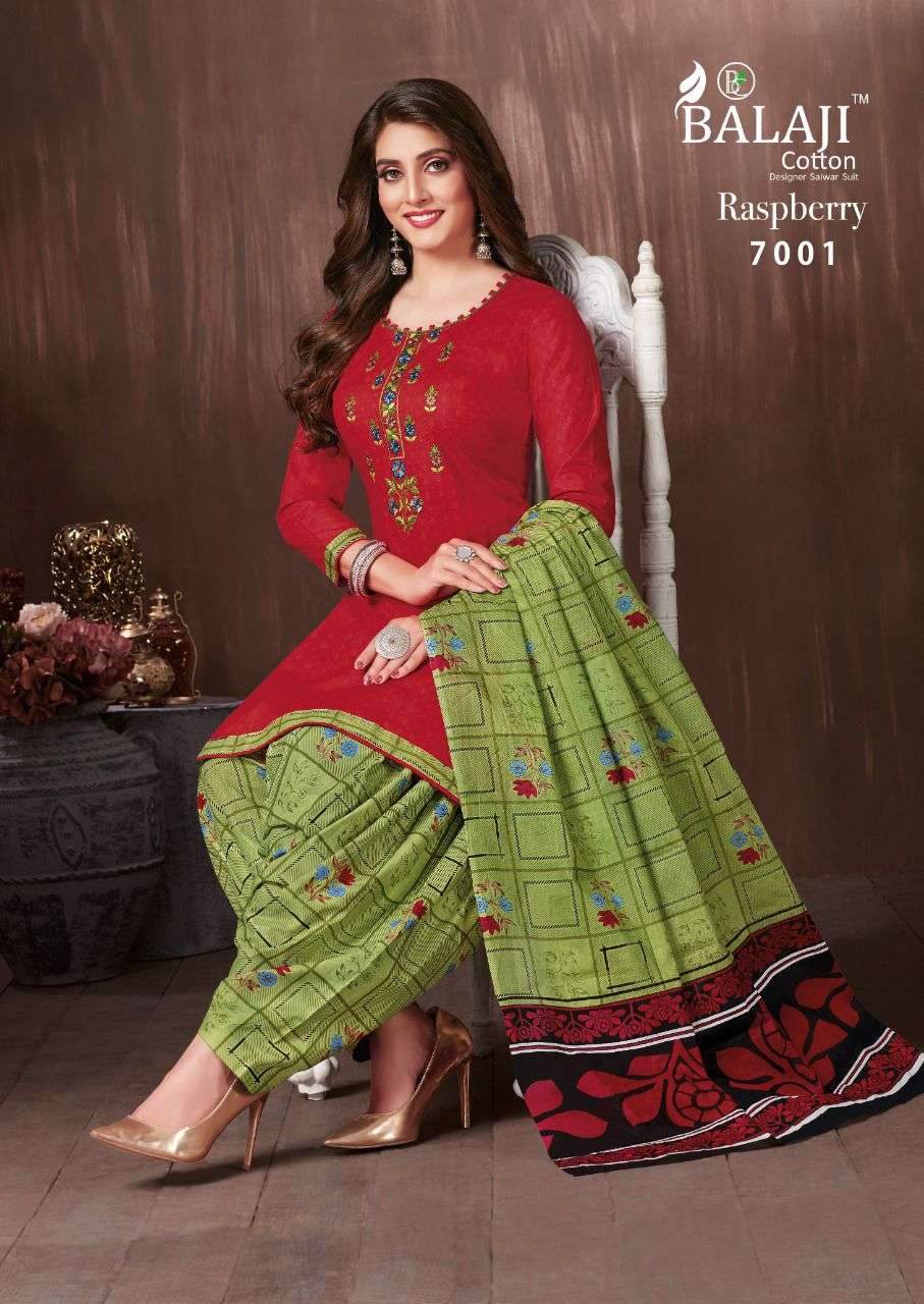 balaji cotton raspberry vol 7 fancy punjabi suits catalogue wholesale price surat
