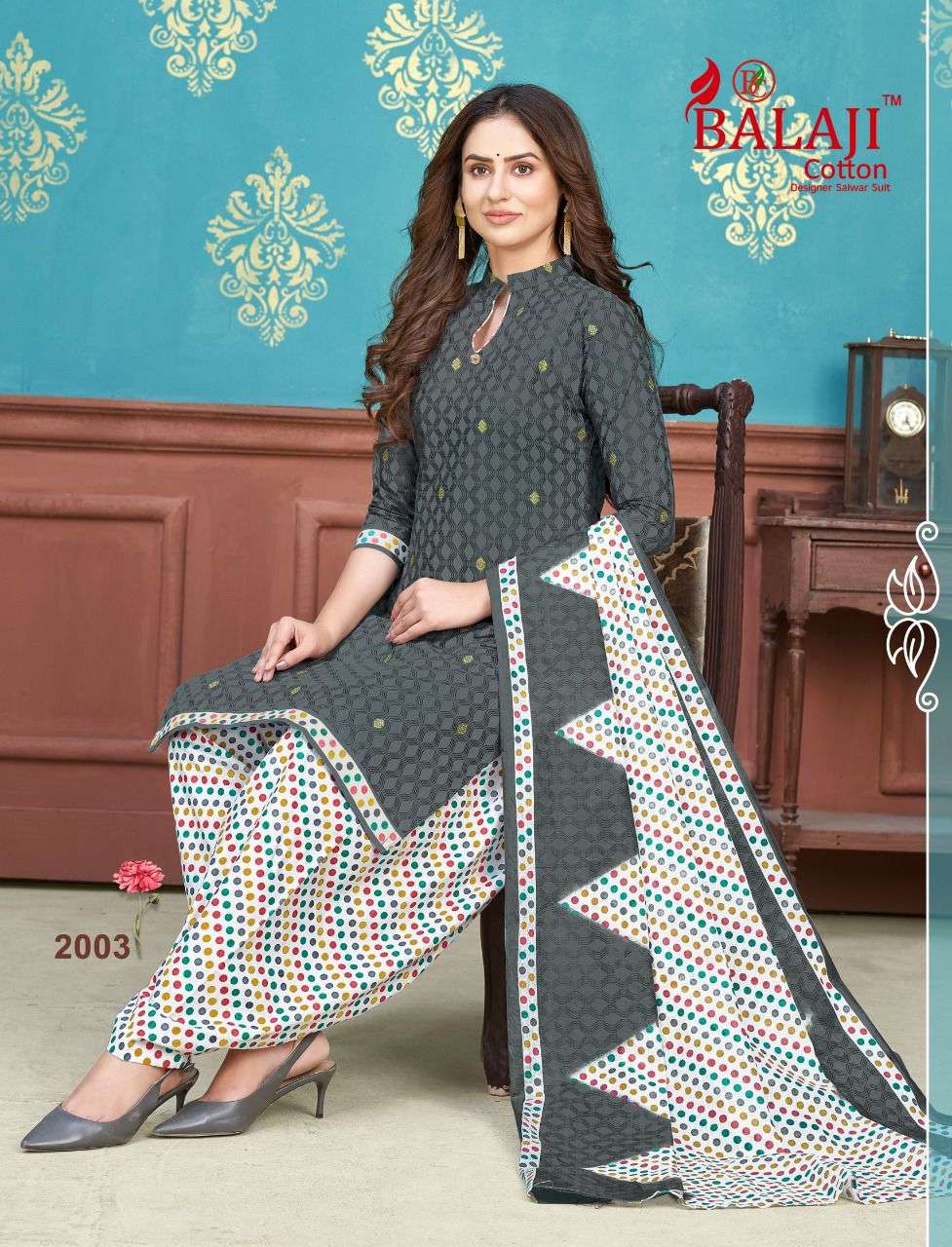 balaji cotton sui dhaga vol 2 stylish designer salwar kameez catalogue online supplier surat