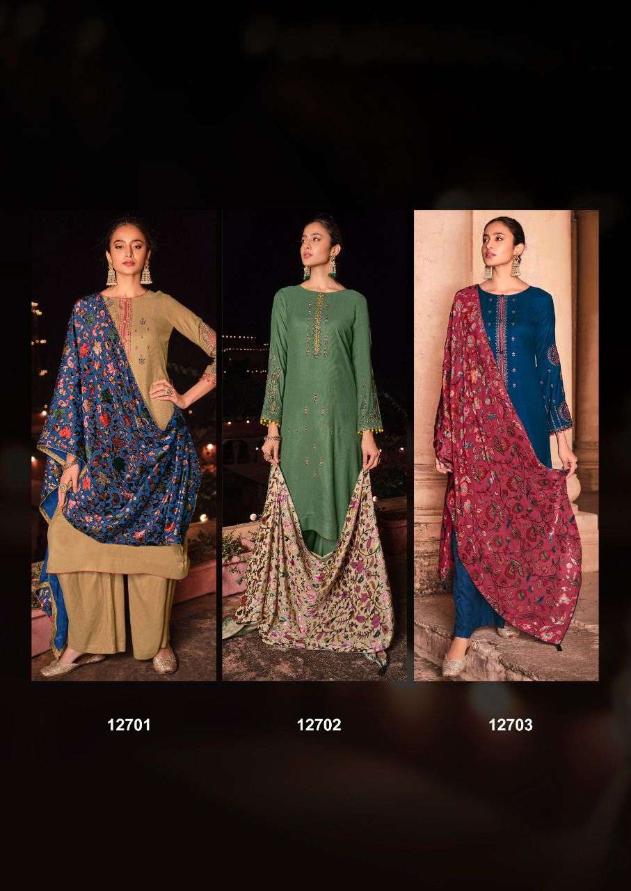 deepsy suits nur 12701-12705 series pashmina exclusive designer suits catalogue collection 2021