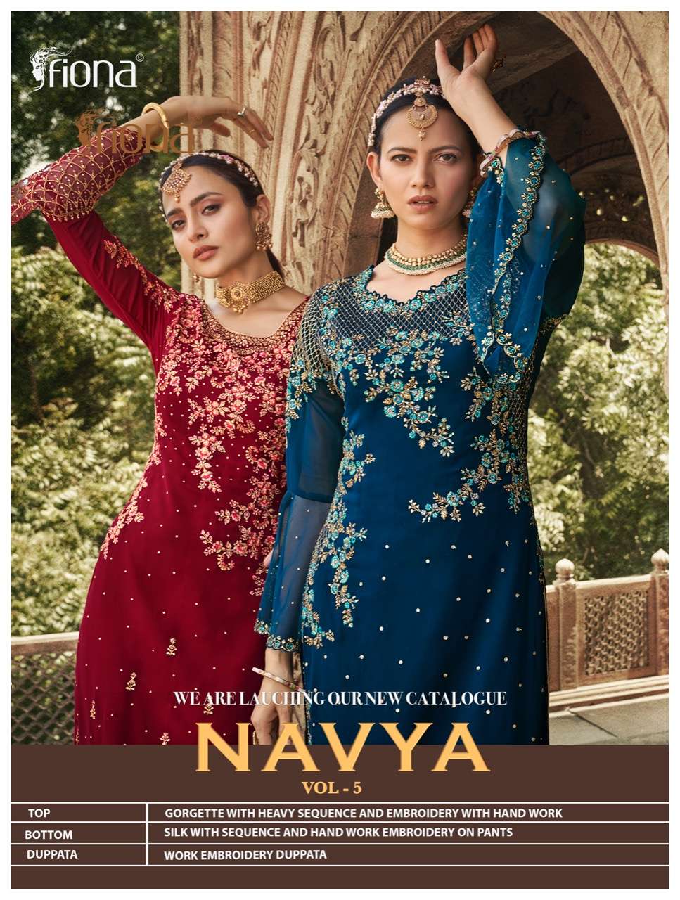 fiona navya vol 5 26011-26016 series exclusive designer suits catalogue wholesale price surat