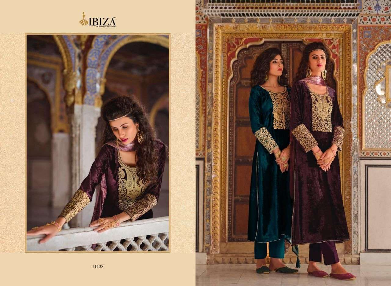 ibiza velvet queen 11137-11142 exclusive designer suits catalogue wholesale price surat