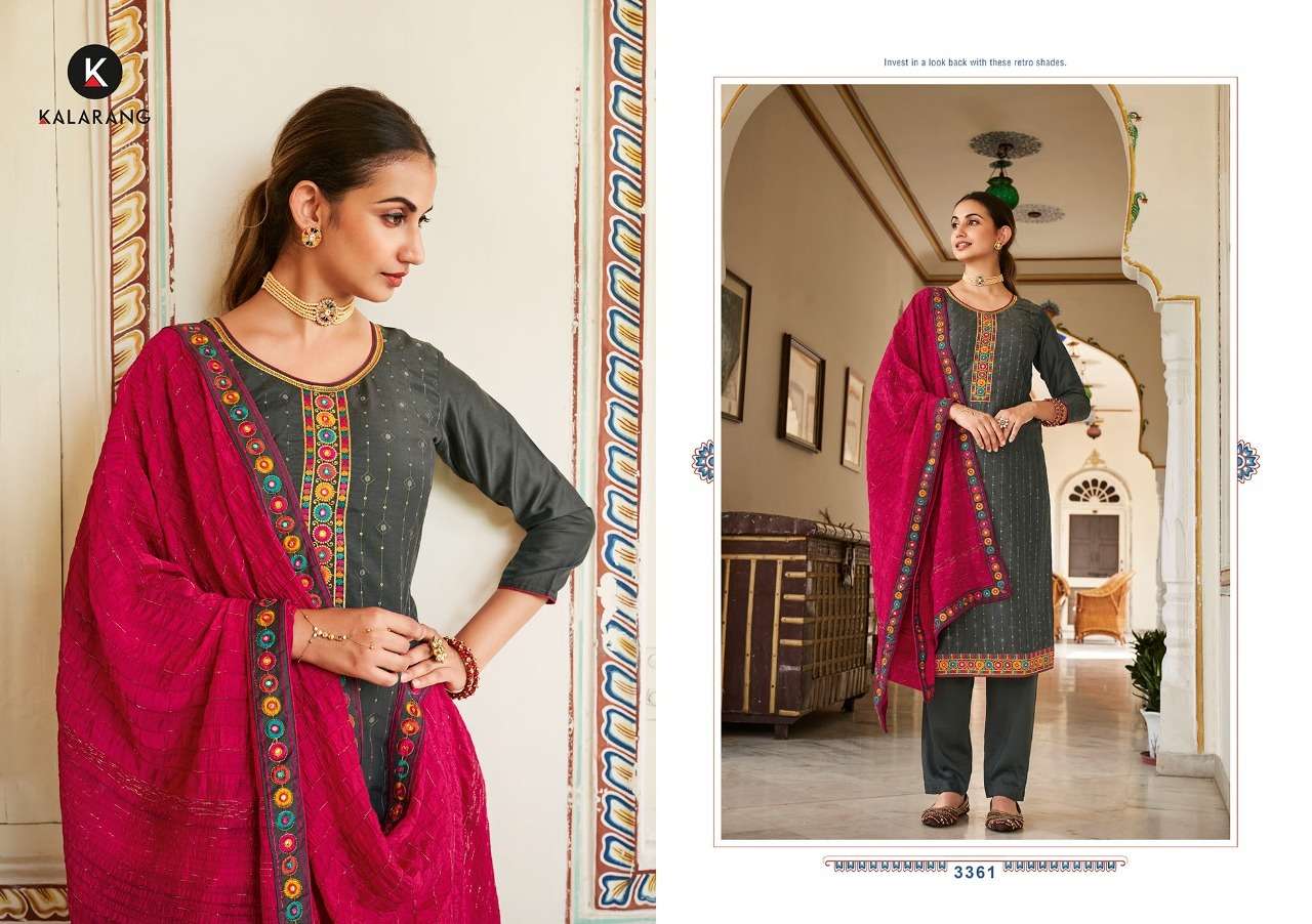 kalarang mahal 3361-3364 stylish designer salwar kameez catalogue collection 2021