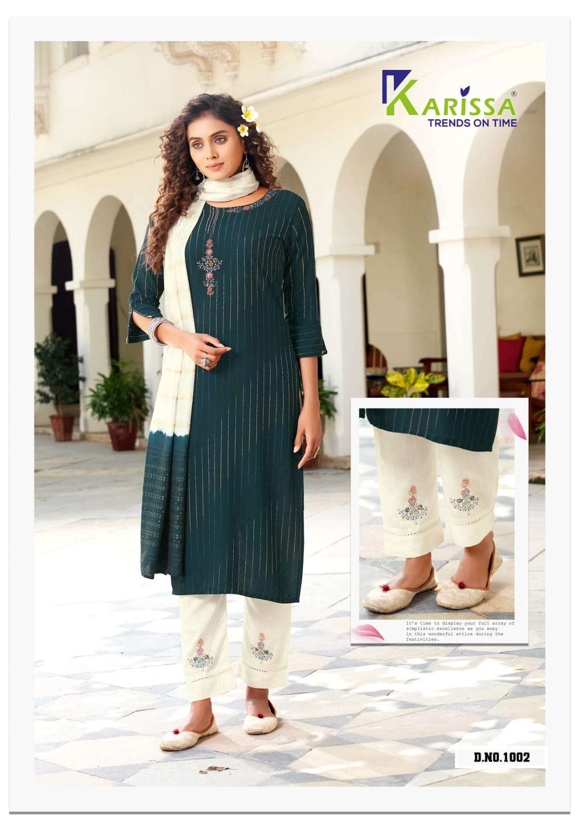 karissa trends aarohi 1001-1006 series exclusive designer kurti catalogue online supplier surat