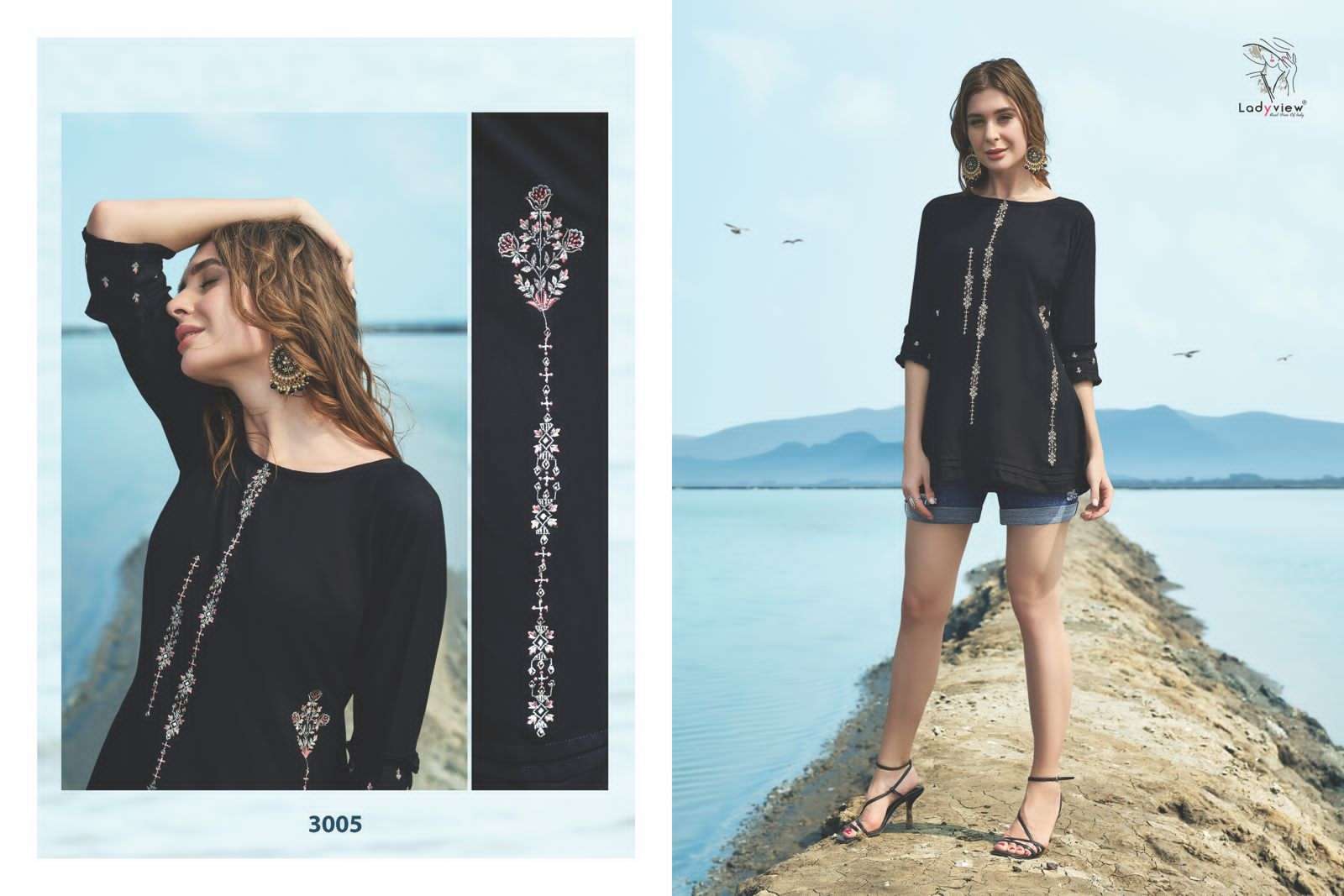 ladyview farmaish vol 3 fancy designer kurti catalogue collection surat