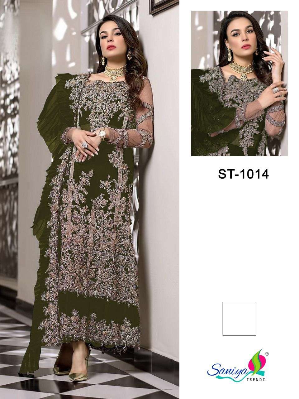 saniya trendz 1014 series exclusive designer pakistani  suits catalogue online supplier surat