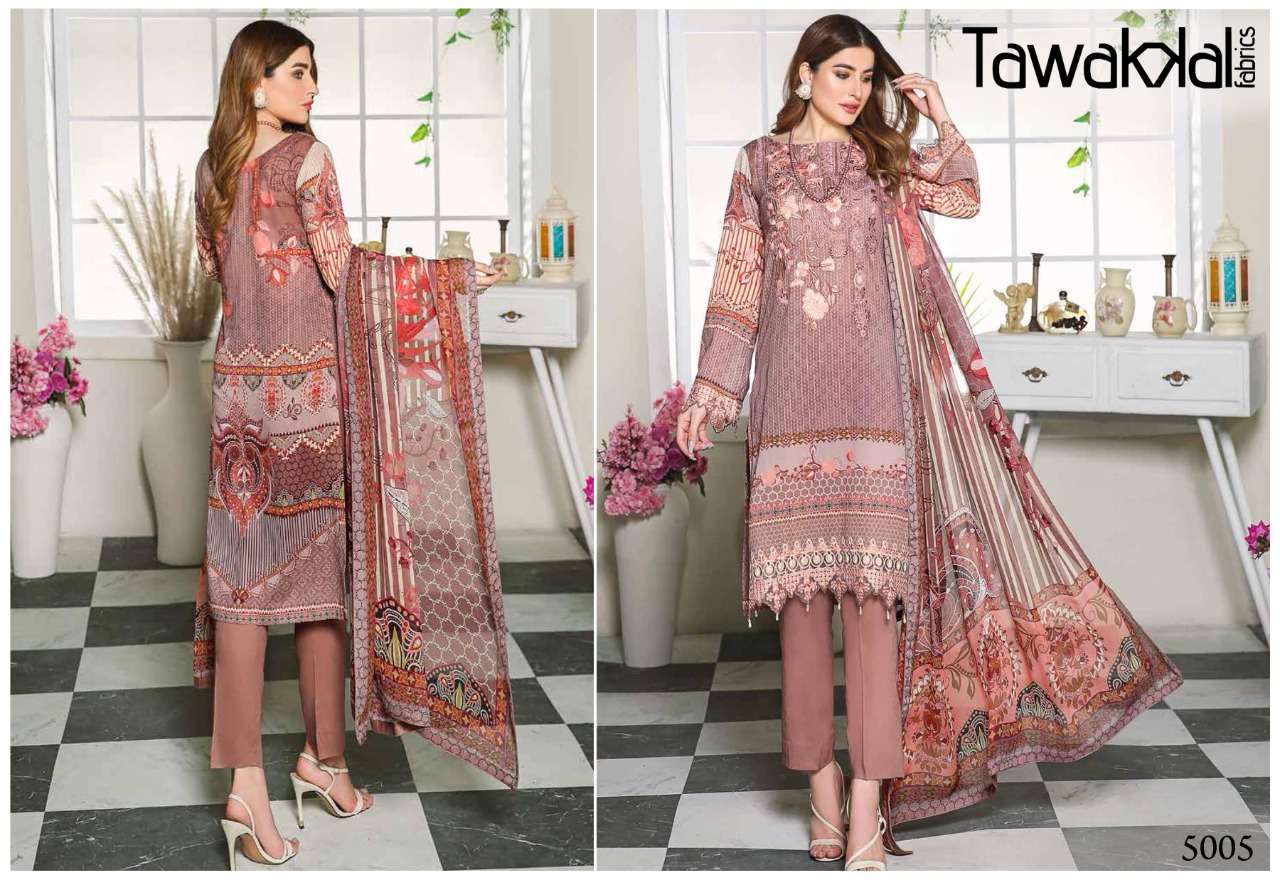 tawakkal fabrics opulence luxury cotton vol 5 pakistani look cotton suits wholesale price