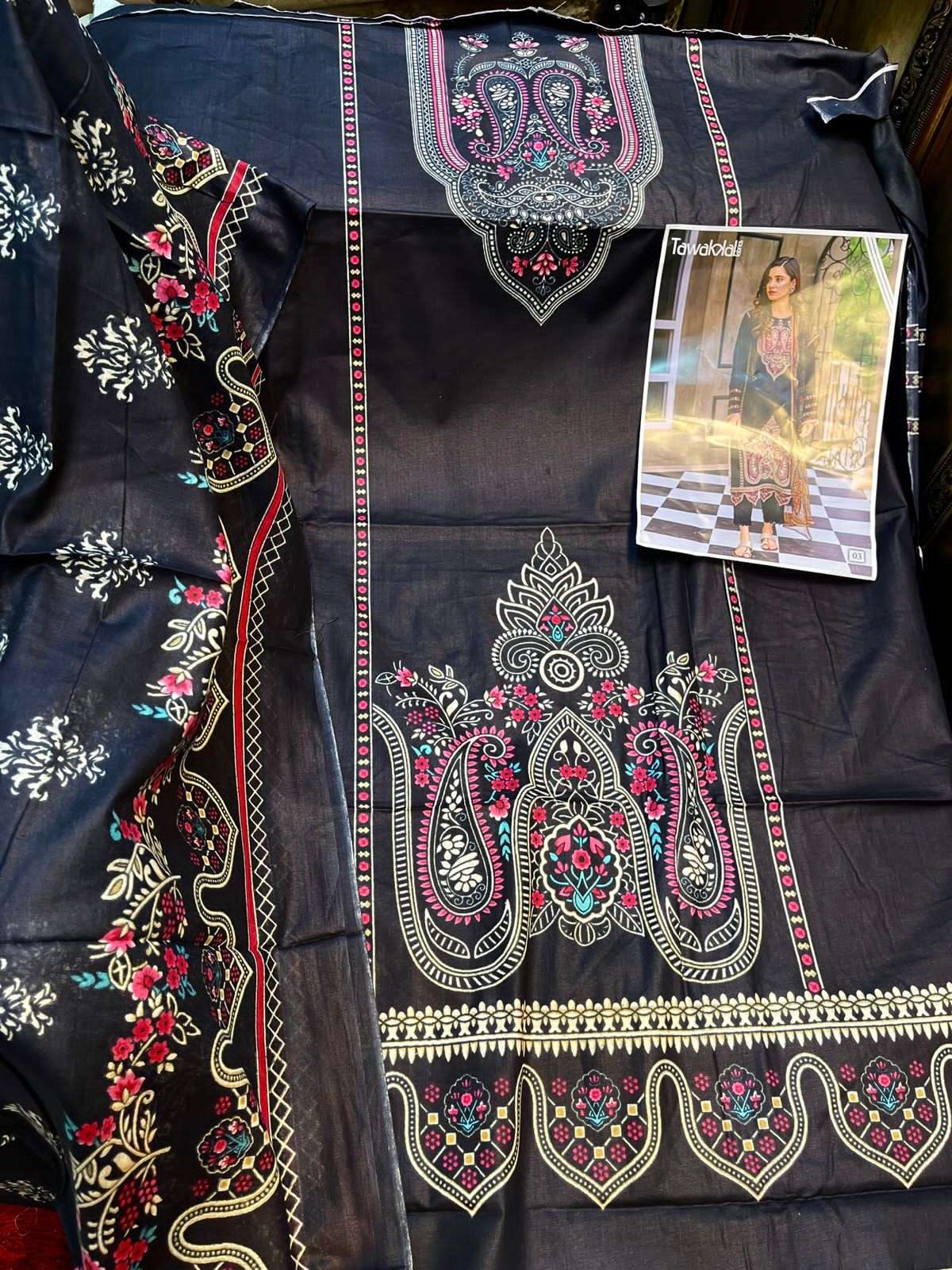 tawakkal fabrics zaafira pakistani salwar kameez wholesale price