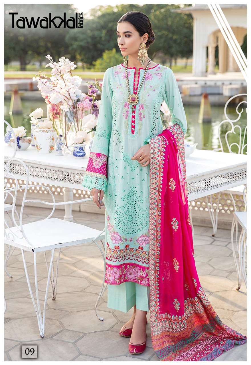 tawakkal fabrics zaafira pakistani salwar kameez wholesale price