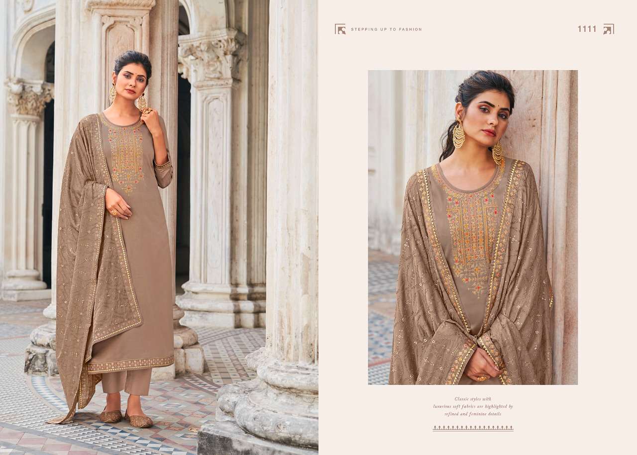 triple aaa kara 1111-1116 series stylish designer suits catalogue collection 2021 