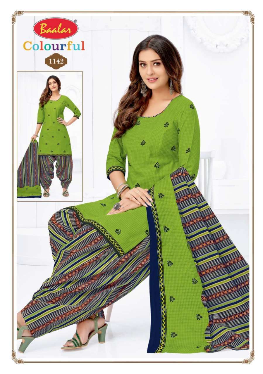 baalar colourful vol 11 cotton designer dress material collection wholesale price