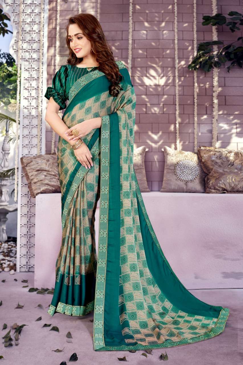 bansi fashion gulzar chiffon printed sarees wholesale price