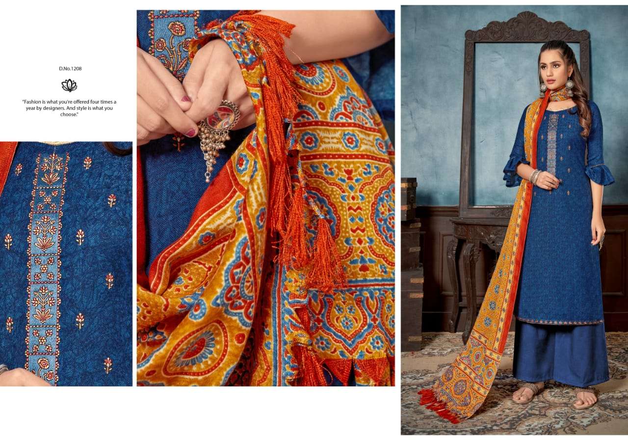bipsons prints ruhani 1203-1210 series stylish designer suits wholesale price surat