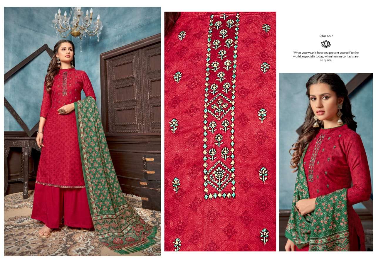 bipsons prints ruhani 1203-1210 series stylish designer suits wholesale price surat