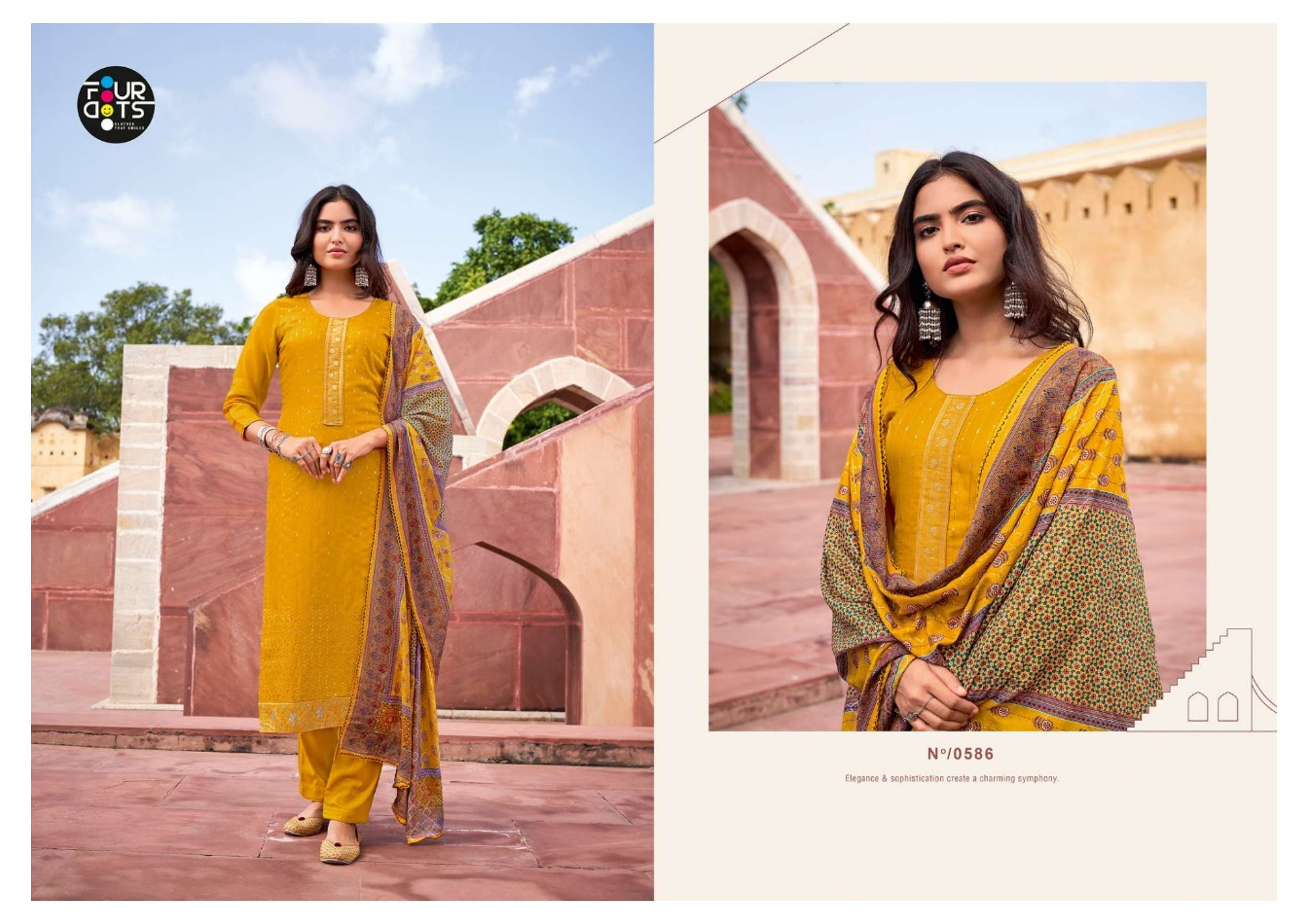 fourdots avsar vol 6 dark matching designer punjabi salwar kameez wholesale price