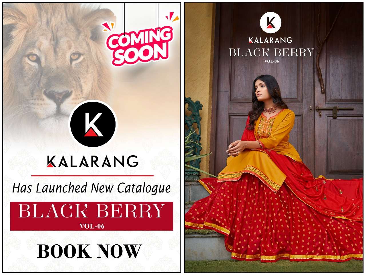 kalarang black berry vol 6 3481-3484 series exclusive designer suits catalogue online supplier surat