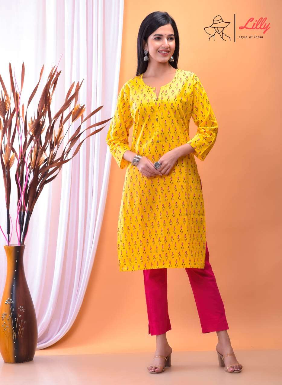 lilly nena vol 4 trendy designer kurti catalogue collection 2021