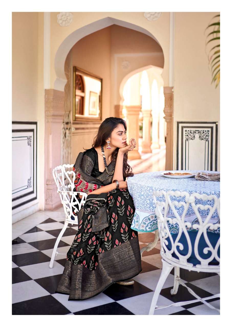 lt fabric rushank 9501-9510 series traditional look designer saree online supplier surat