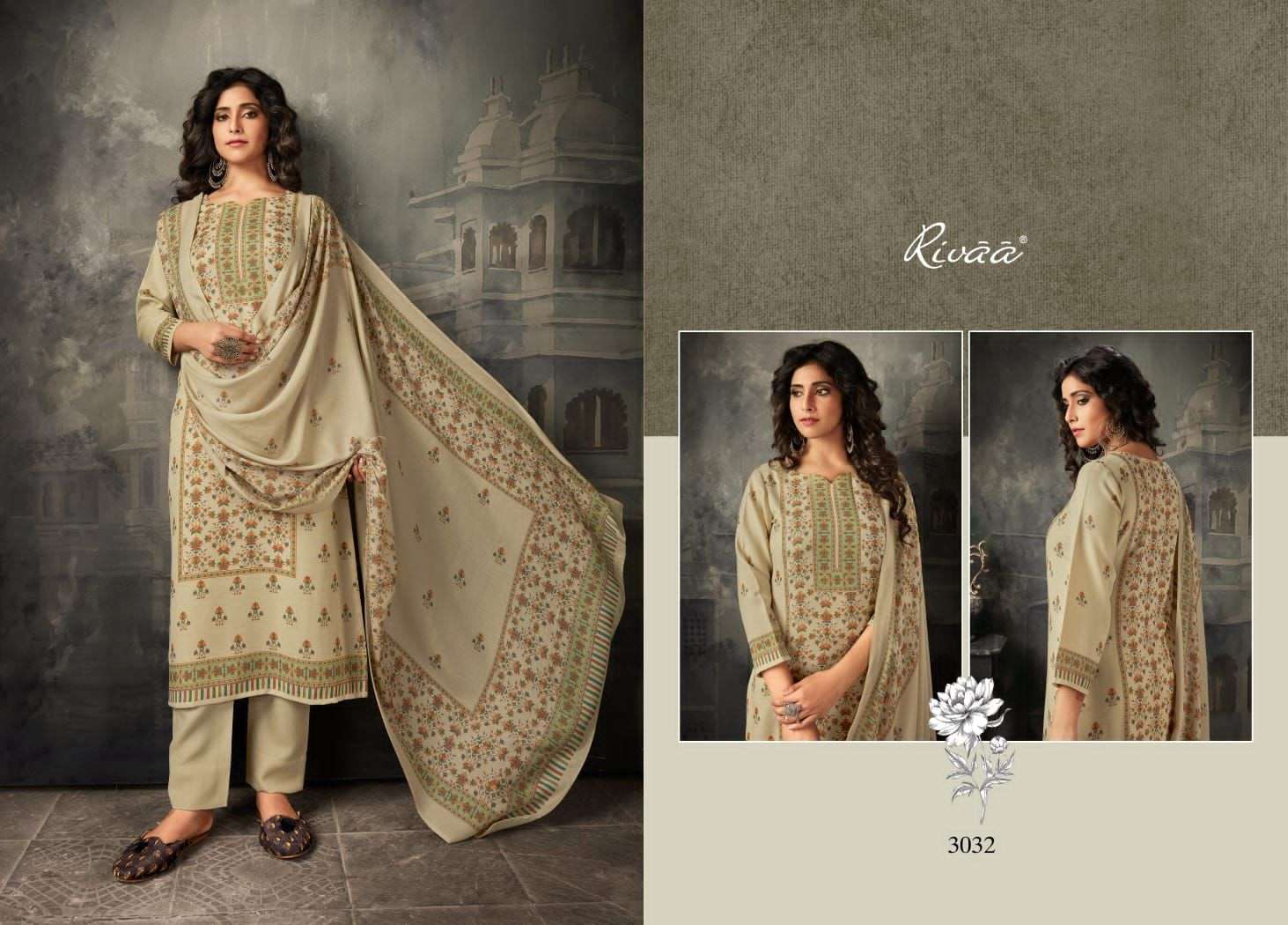 rivaa chaand vol 2 3028-3035 series exclusive designer suits catalogue wholesaler surat 