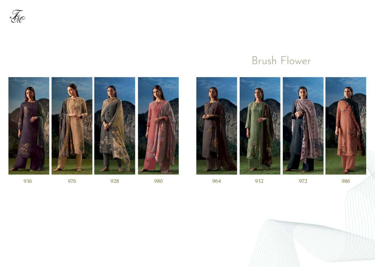 sahiba brush flower stylish designer pashmina suits catalogue wholesale price surat