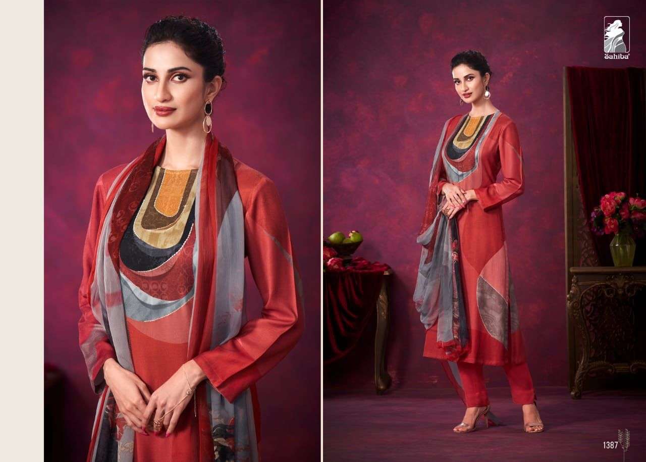 sahiba safar pashmina stylish designer suits wholesale price surat