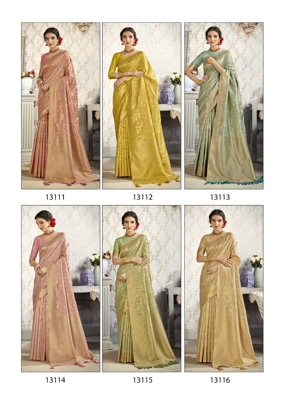 shakunt weaves hritika vol 3 13111-13116 series function special designer saree catalogue collection 2021