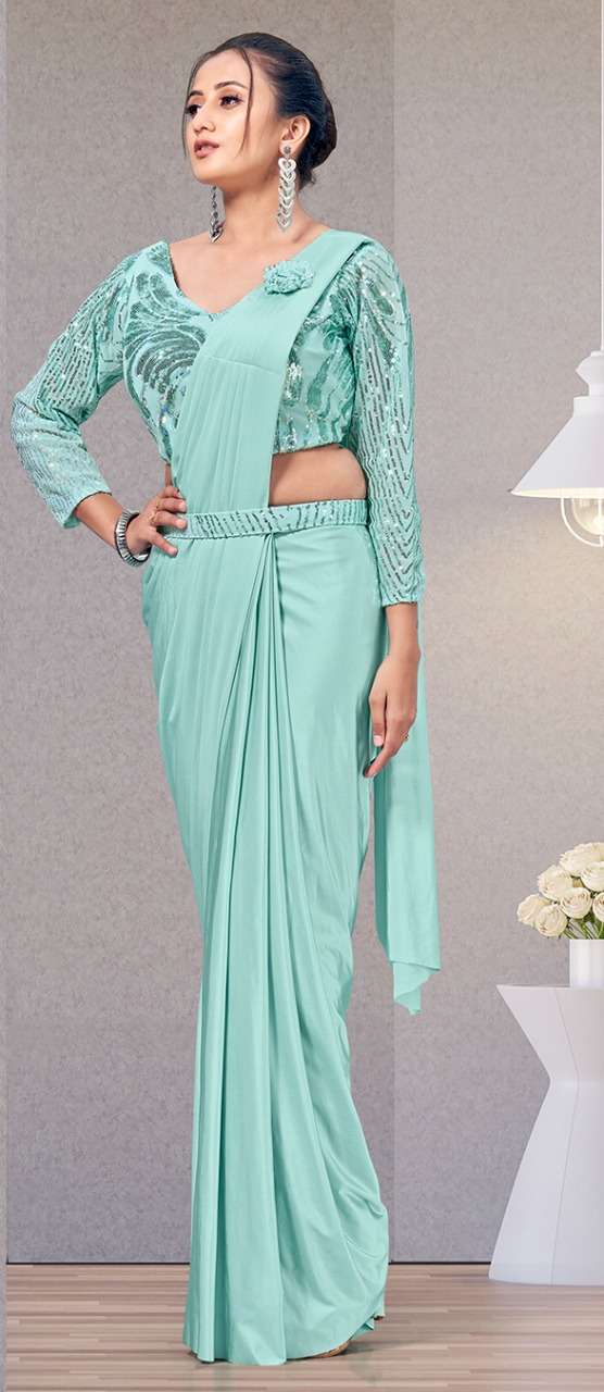 amoha trendz 1015780 fancy designer party wear saree manufacturer surat