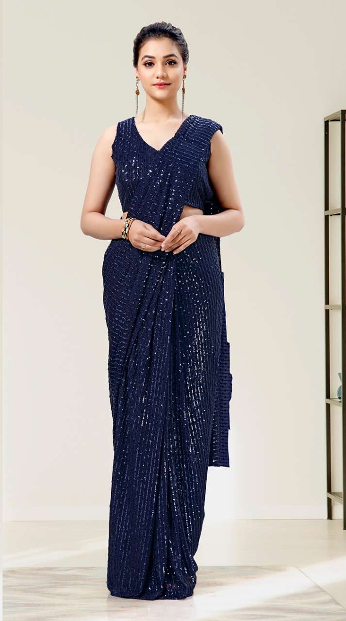 amoha trendz 101837 series party wear designer saree online with wholesale price