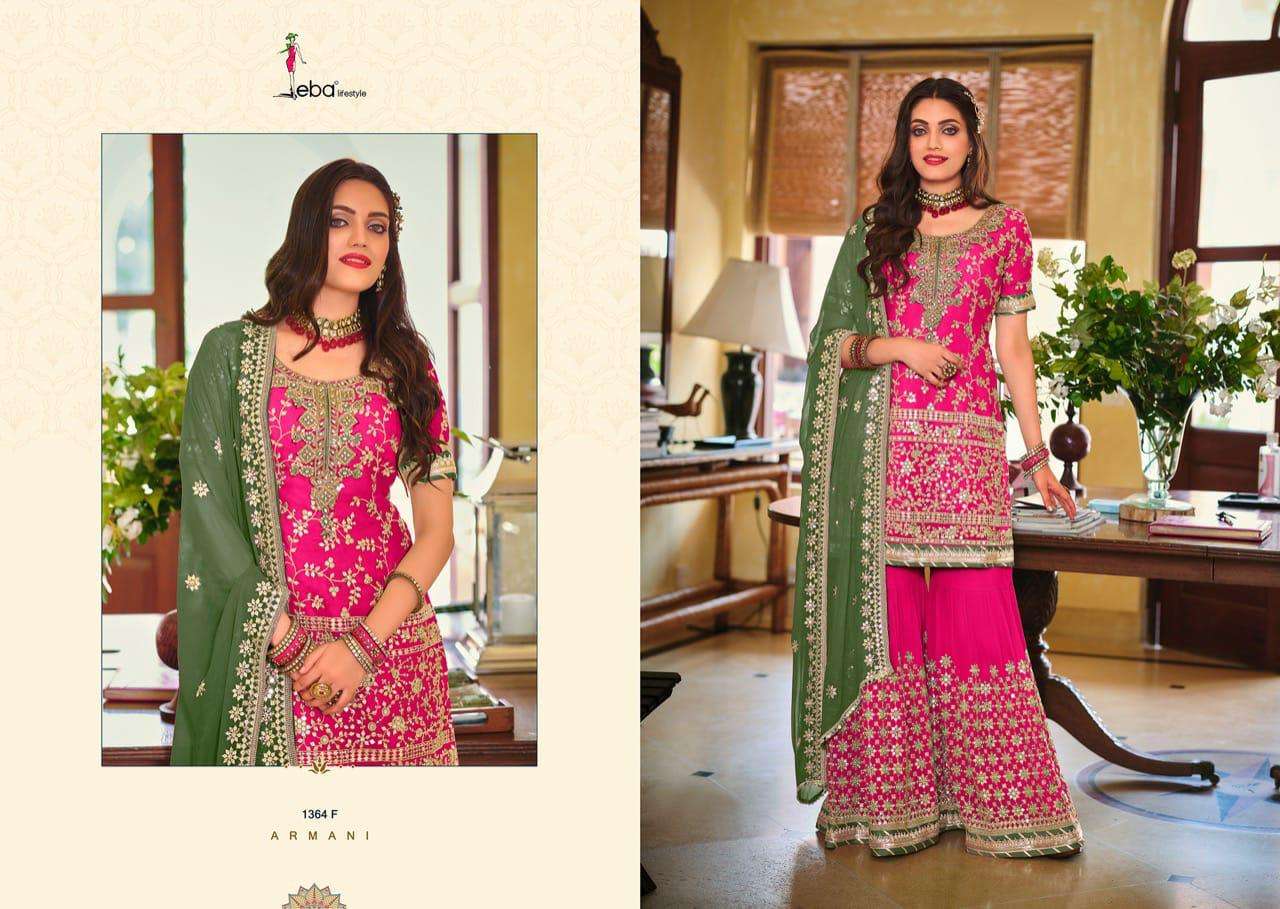 eba lifestyle armani color edition vol 2 1364 series exclusive designer salwar suits manufacturer surat