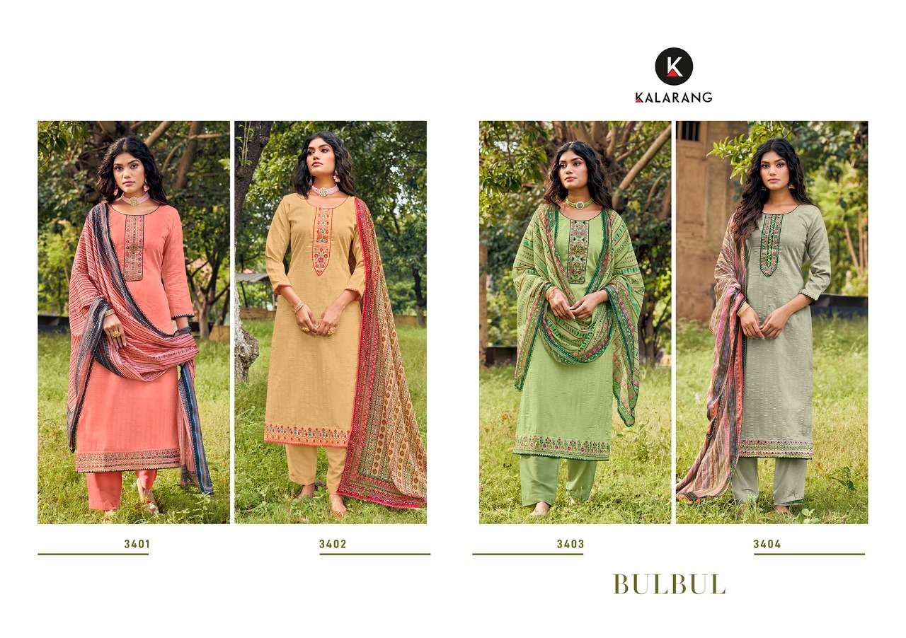 kalarang bulbul 3401-3404 series stylish designer salwar kameez online