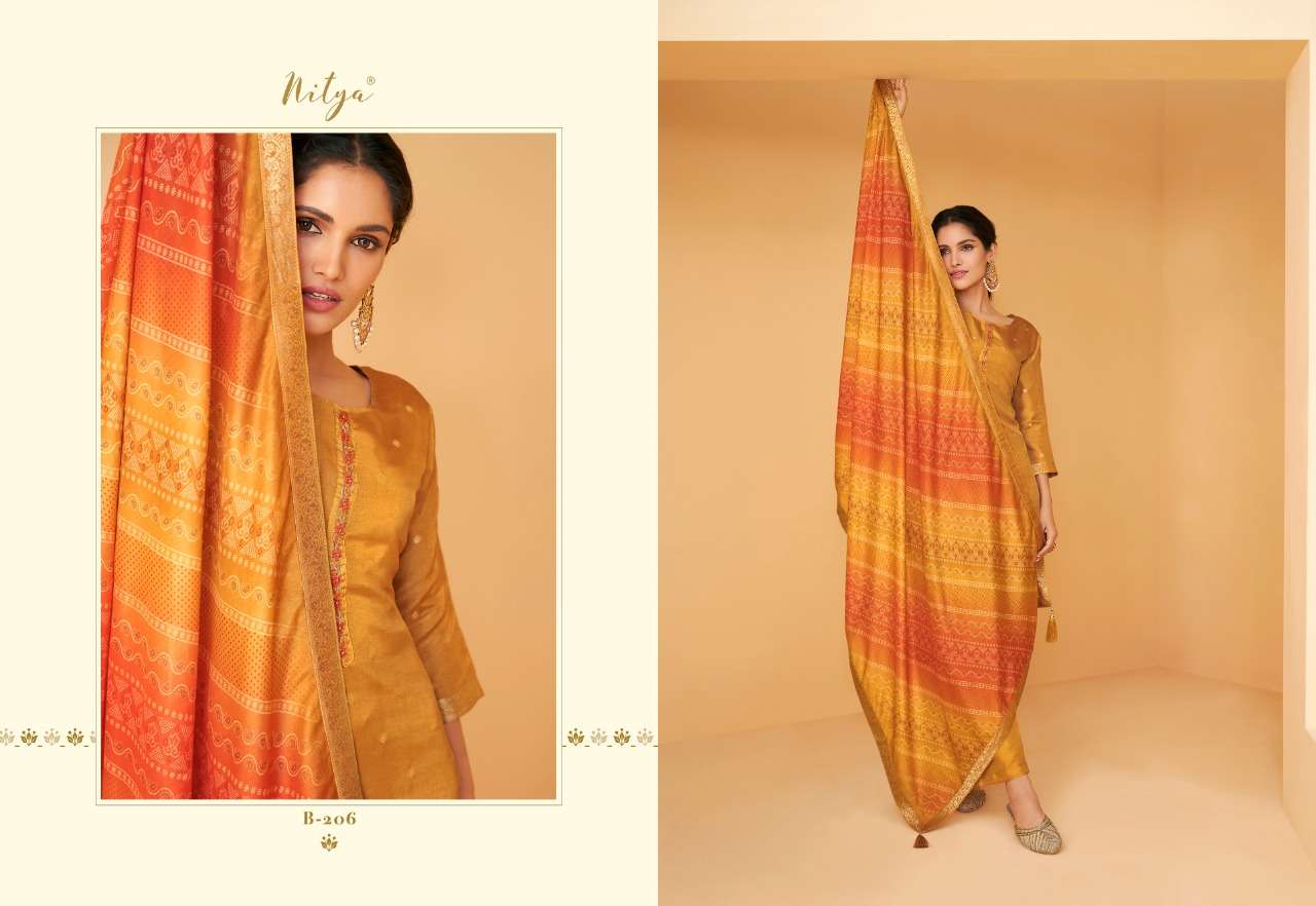 lt fabrics bandhani vol 2 201-206 fancy suits catalogue manufacturer surat 
