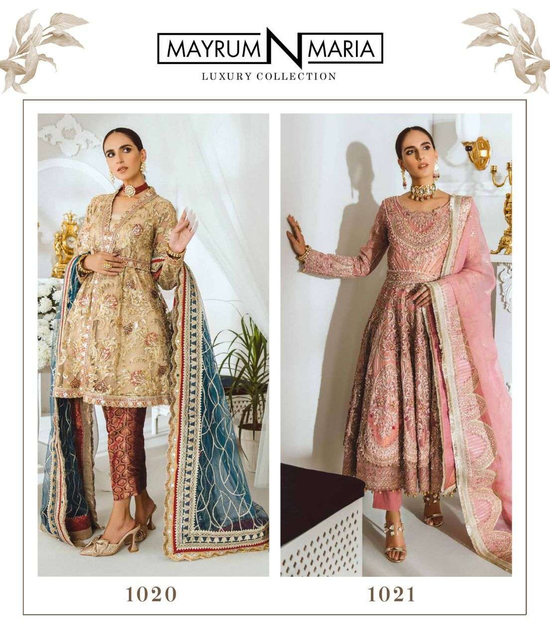 saniya trendz mayrum n maria bridal look designer pakistani suits wholesale maket india