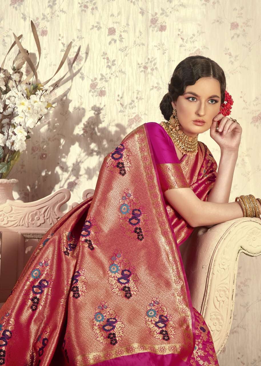 shakunt weaves rajkanya art silk fabrics designer saree wholsale price