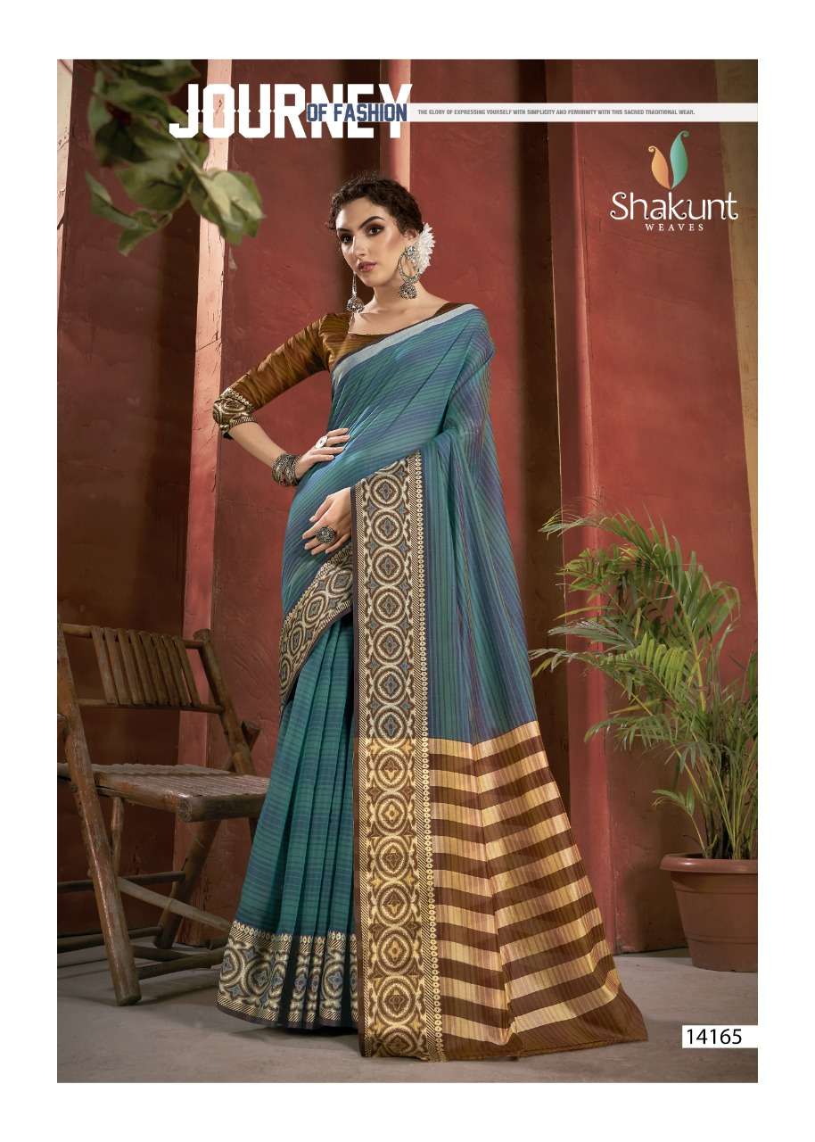 shakunt weaves udaymati fancy designer saree catalogue manufacturer surat