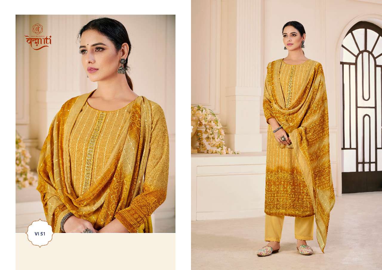 vedanti vanshika 51-54 series stylish designer salwar kameez online supplier surat
