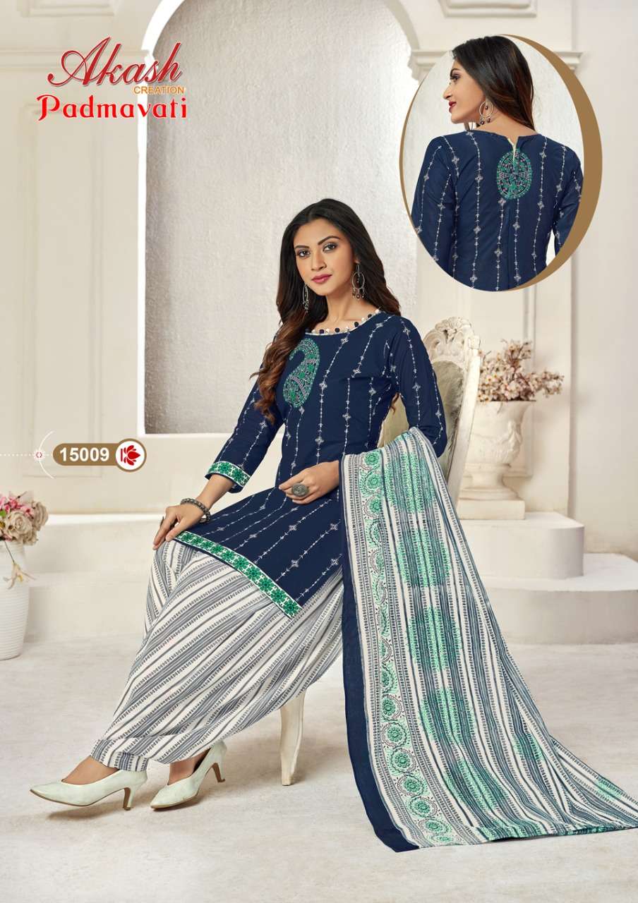 akash craetion padmavati vol 15 fancy designer suits online wholesale market surat