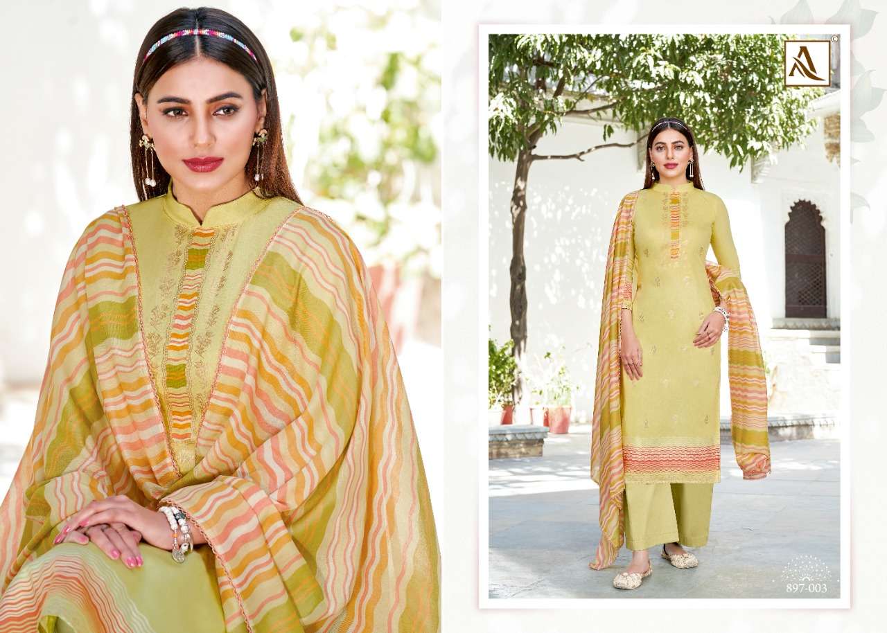 alok suits golden girl stylish designer salwar suits online supplier surat