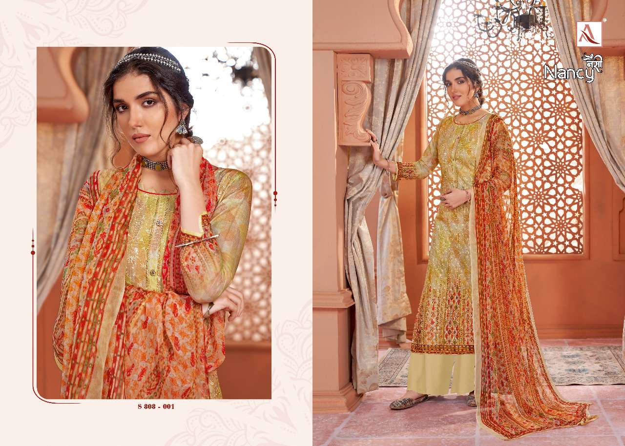 alok suits nancy indian designer salwar kameez wholesaler surat