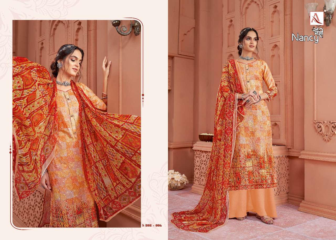 alok suits nancy indian designer salwar kameez wholesaler surat