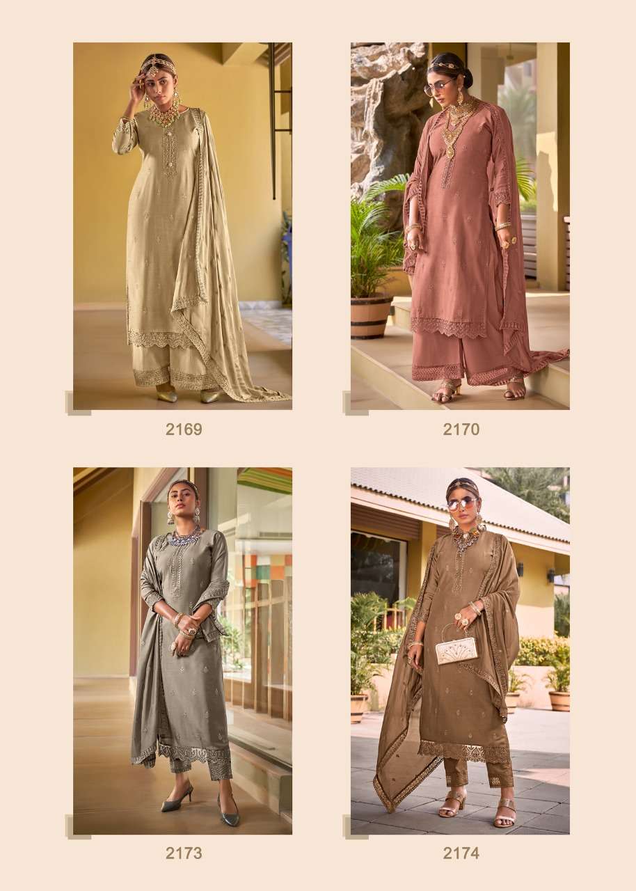 bela fashion falak 2169-2175 series satylish look designer suits wholesaler surat