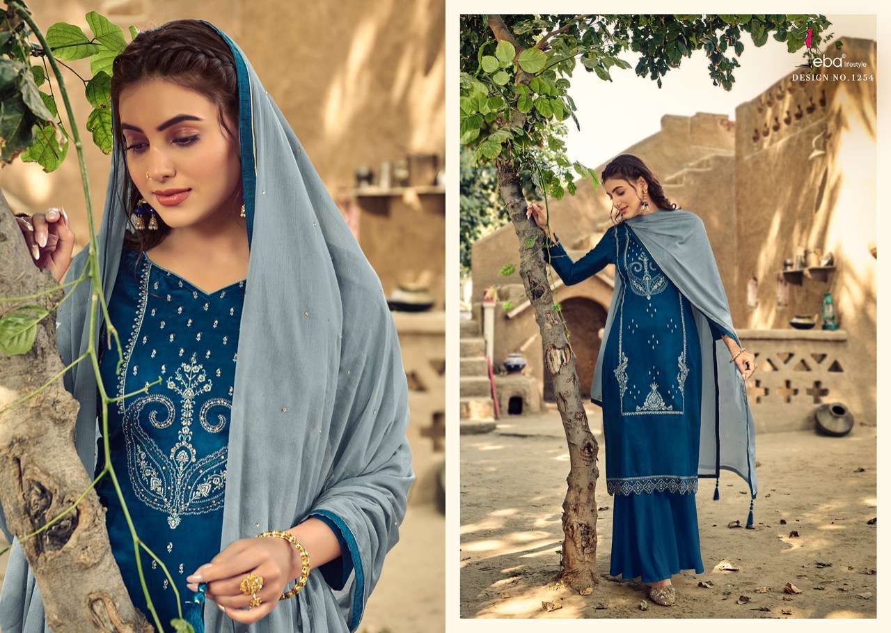 eba lifestyle saburi 1251-1254 series stylish salwar suit online market surat