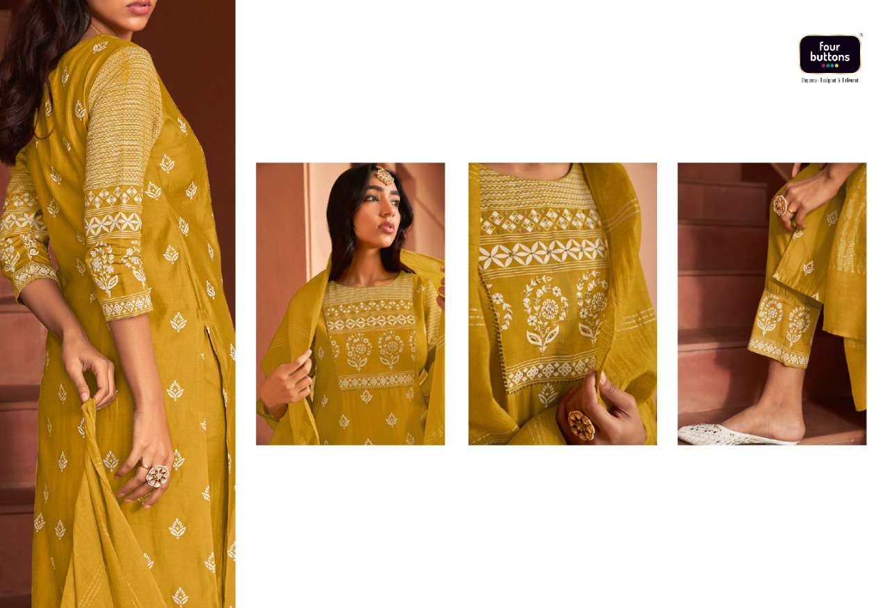 four buttons meher exclusive designer kurti catalogue wholesale price surat 