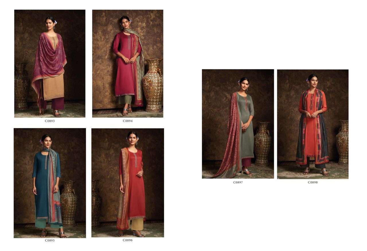 ganga memories 893-898 series stylish designer suits wholesale price surat