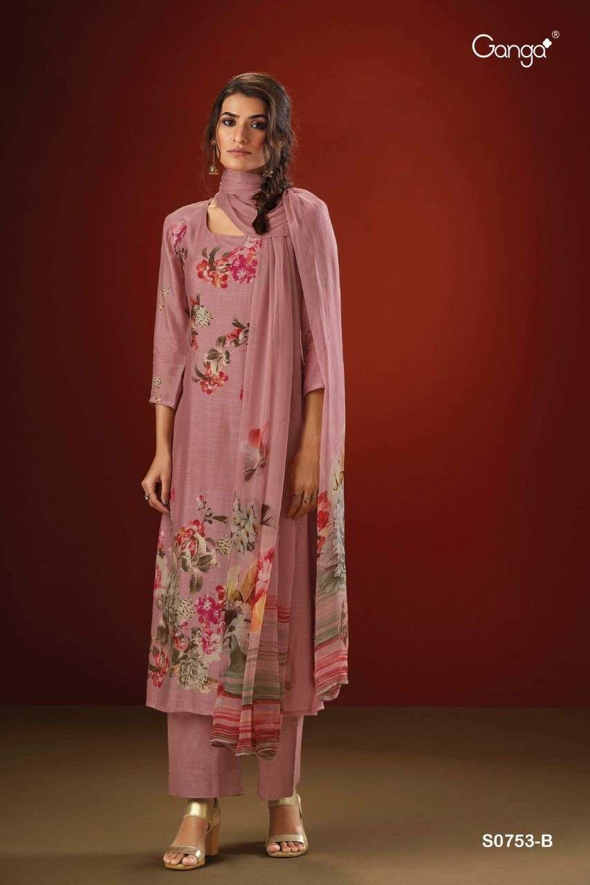 ganga neera 753 designer punjabi dress material collection wholesale price