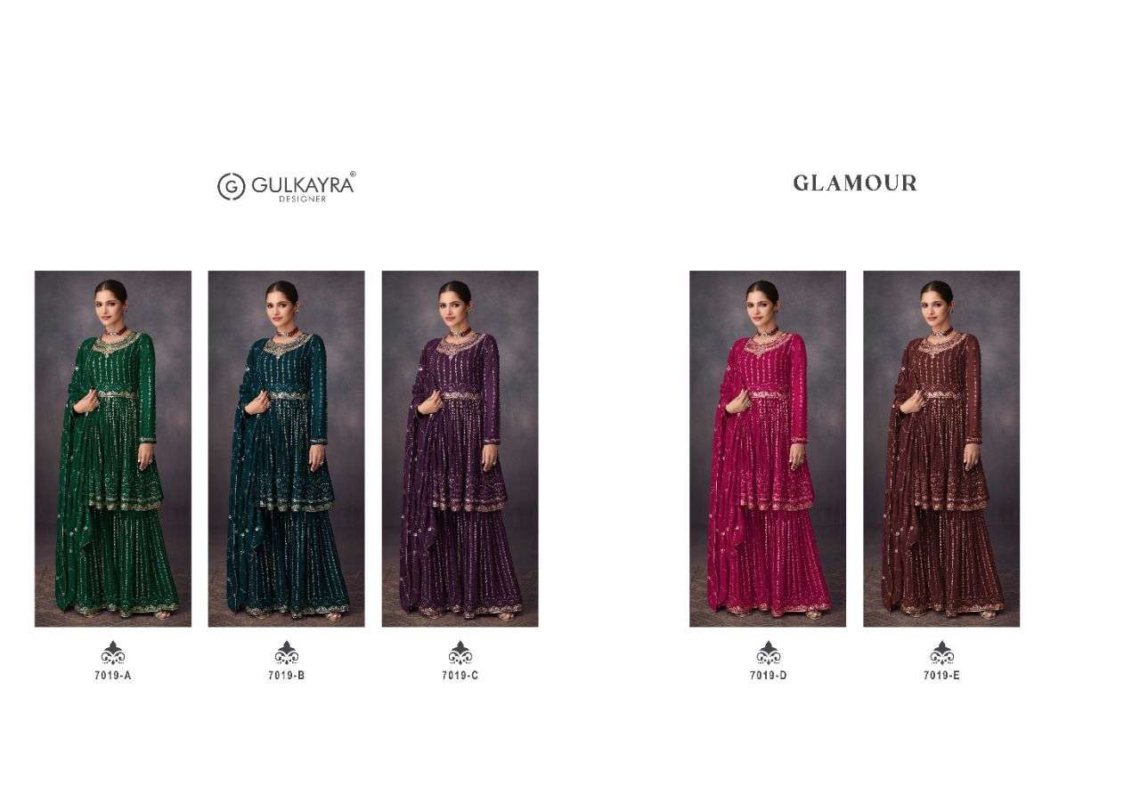 gulkayra designer glamour 7019 series party wear salwar suits collection 2022