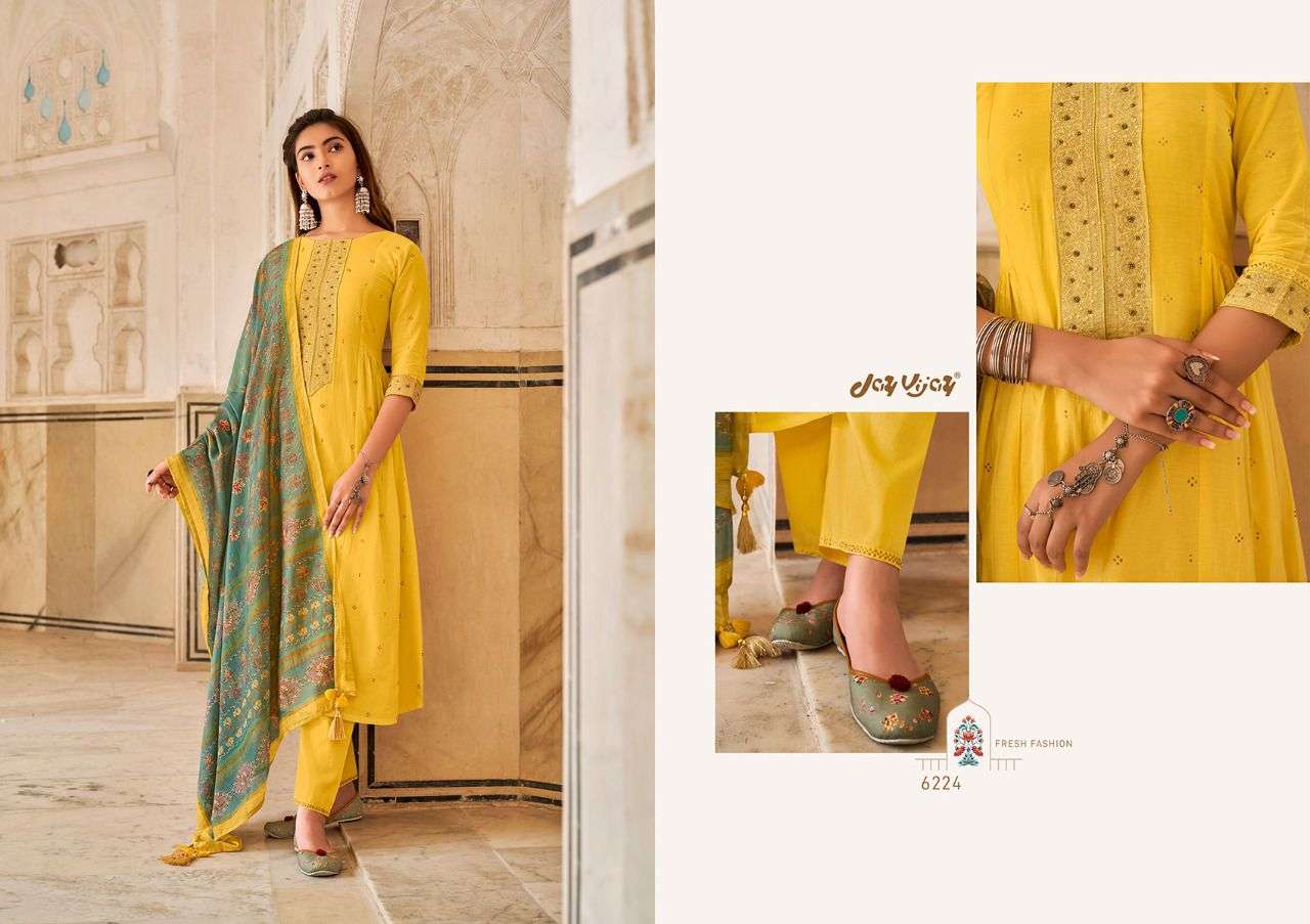jayvijay dilbaro 6221-6230 series exclusive designer salwar suits manufacturer surat