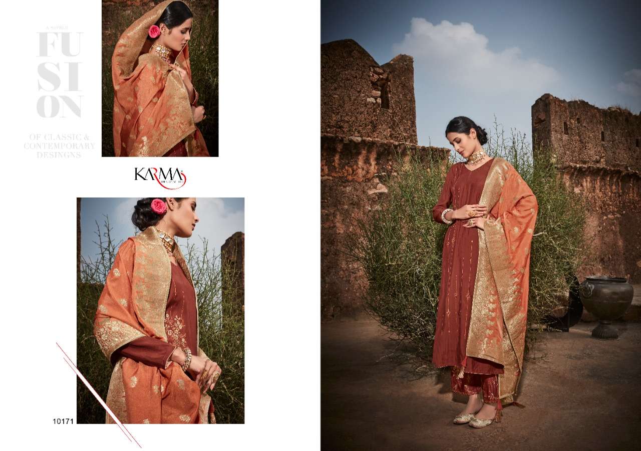 karma trendz khwahish vol 3 pure modal silk designer salwar kameez surat