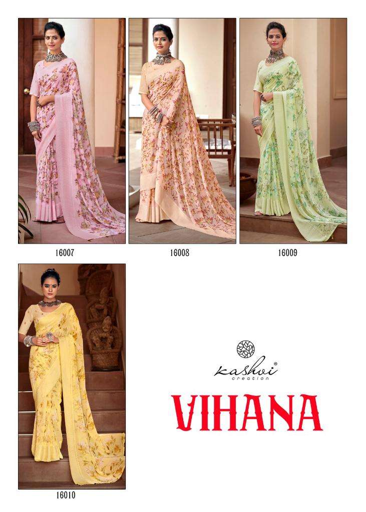 kashvi creation vihana sarees catalogue wholesale price surat